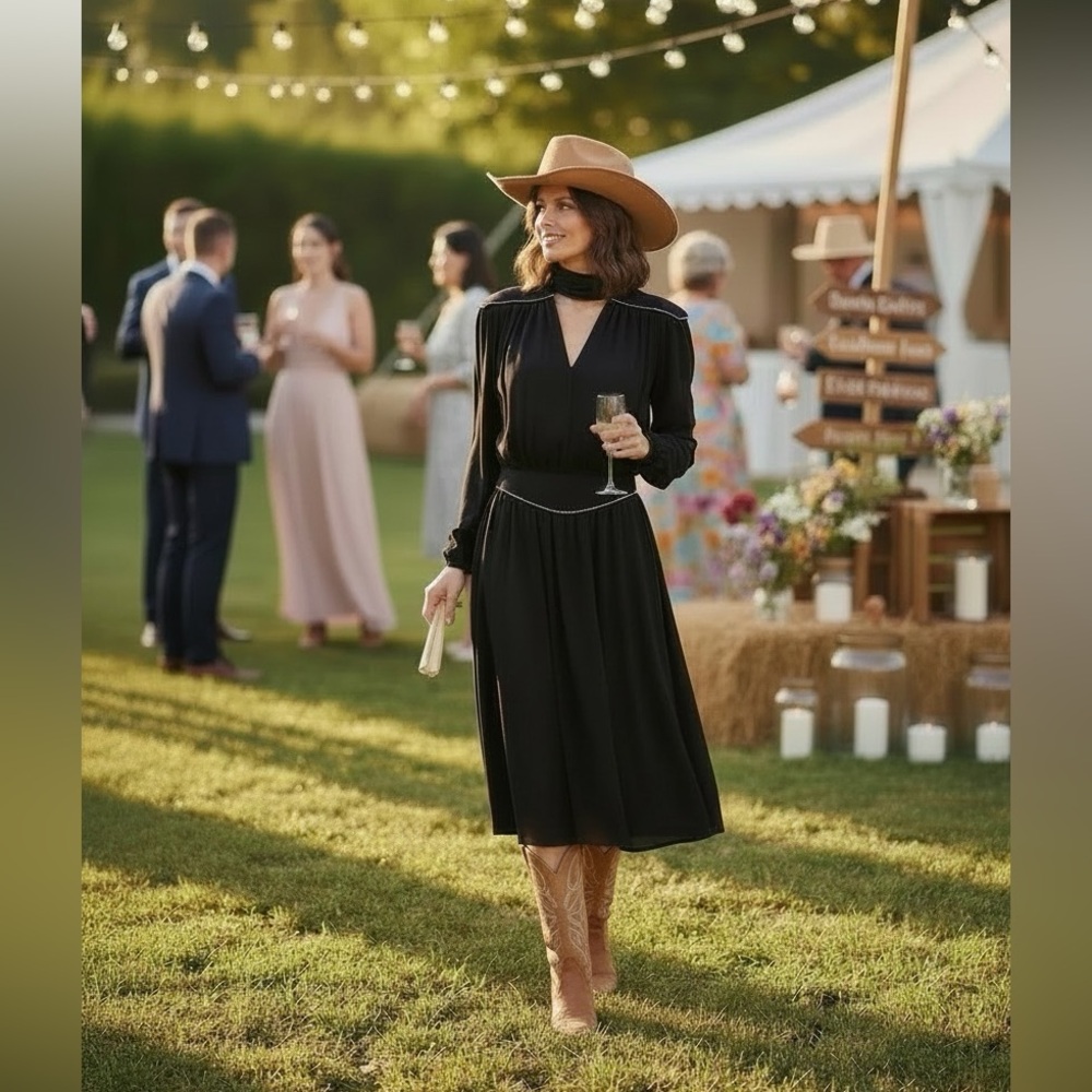 Vintage black Lillie Rubin dress.